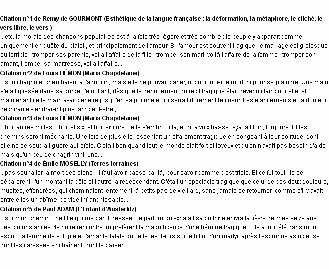 Quel est le sens du mot tragique ?
