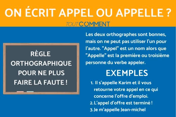 Quelle est la bonne orthographe du verbe appeler ?