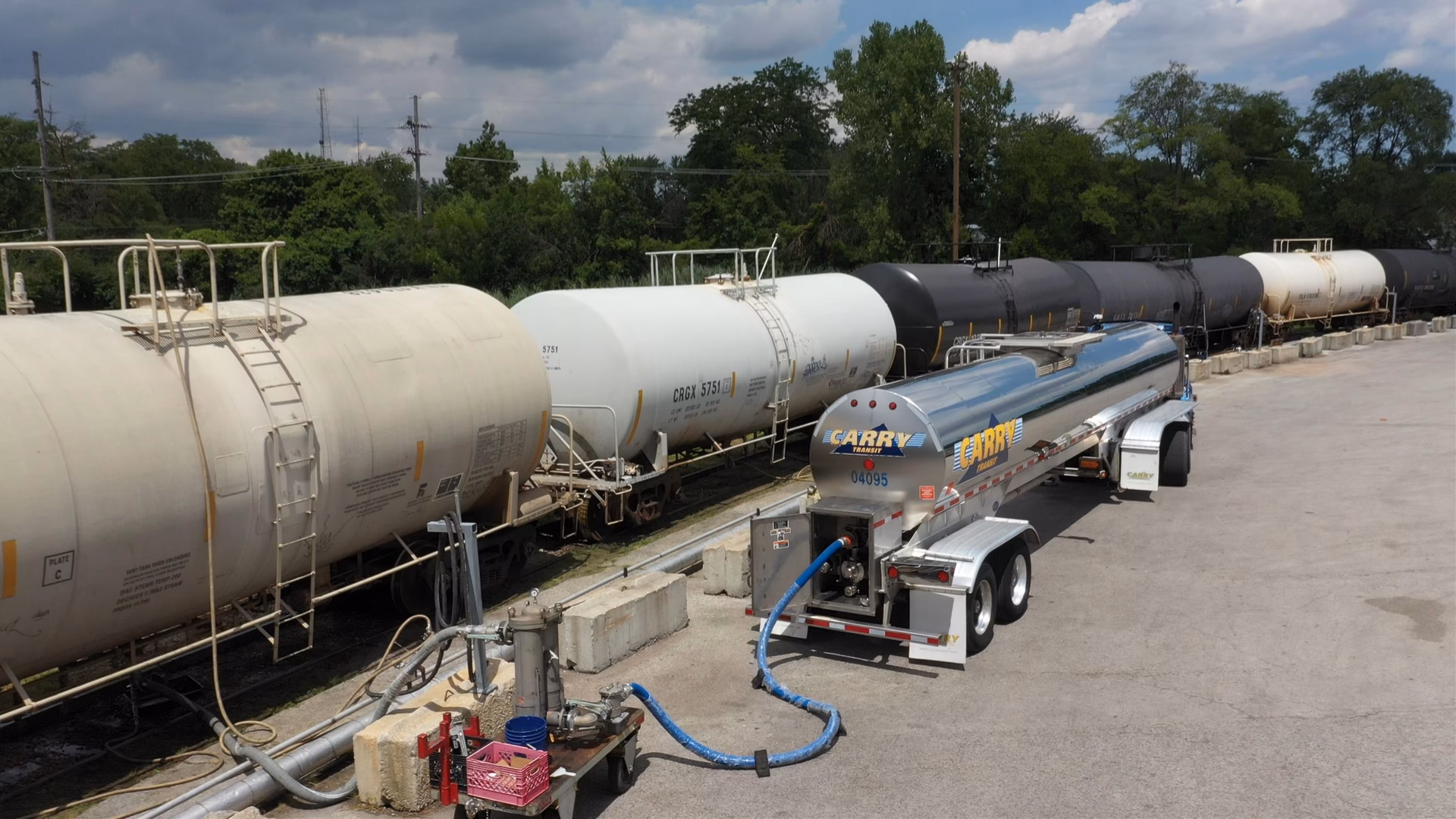 What is a railcar loading-offloading system?