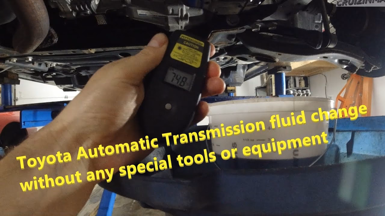 How do you check transmission fluid on a Toyota RAV4?