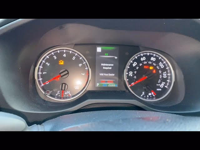 What does the maintenance light on a RAV4 mean?