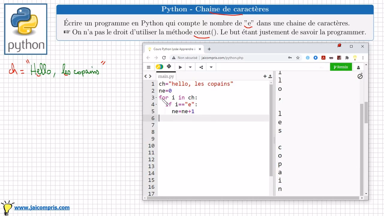 Comment rechercher toutes les lettres dans une chaîne Python ?