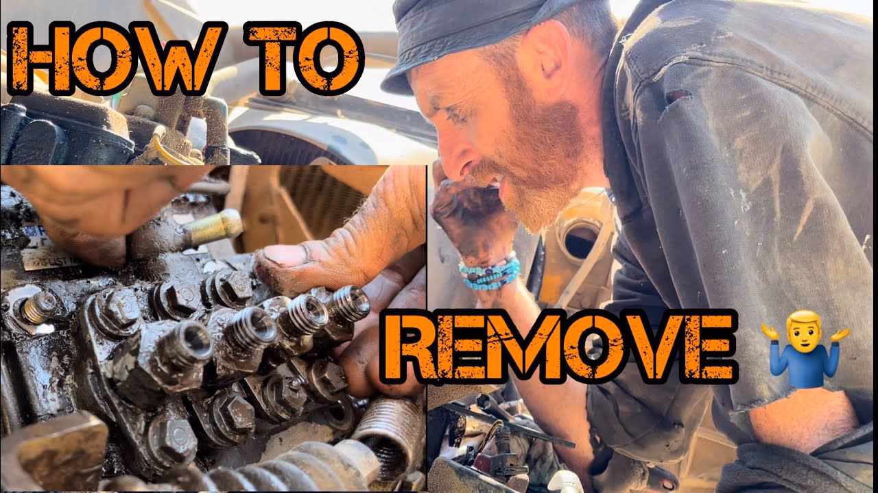 How do I remove a fuel injection pump?