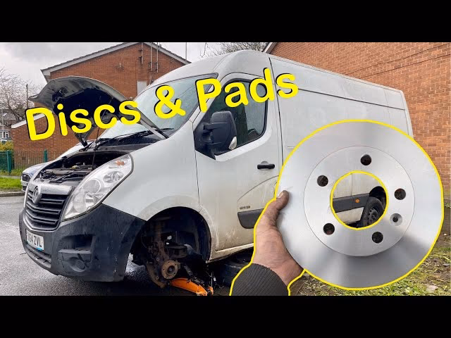 How to disassemble and replace rear brake pads of the Renault Master?