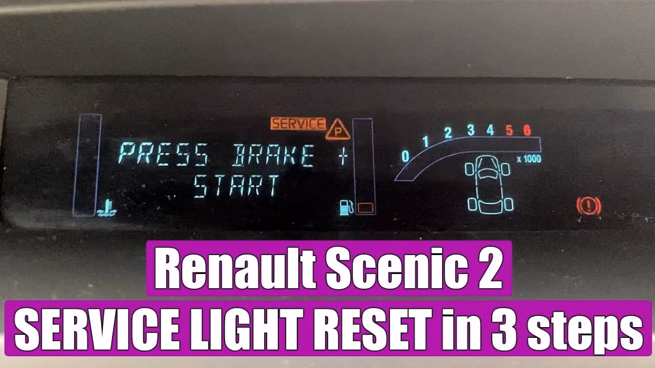 How do I Reset my scenic II service indicator?