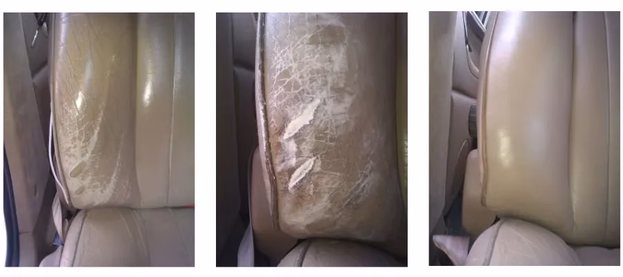 Where can I find leather car seat repair products?