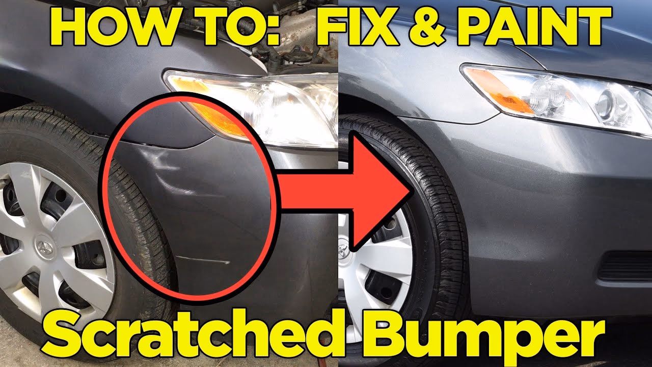 What are the different types of scratches on car bumpers?