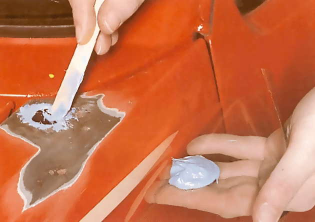 How do you fix a hole in a car?