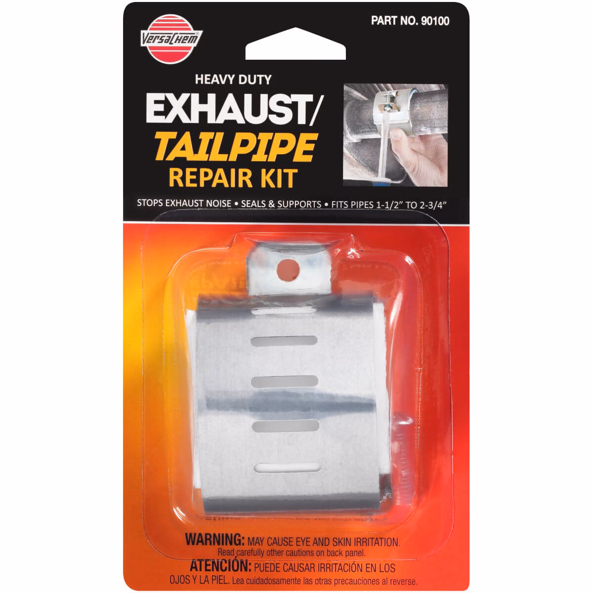 How do you fix a clogged exhaust pipe?