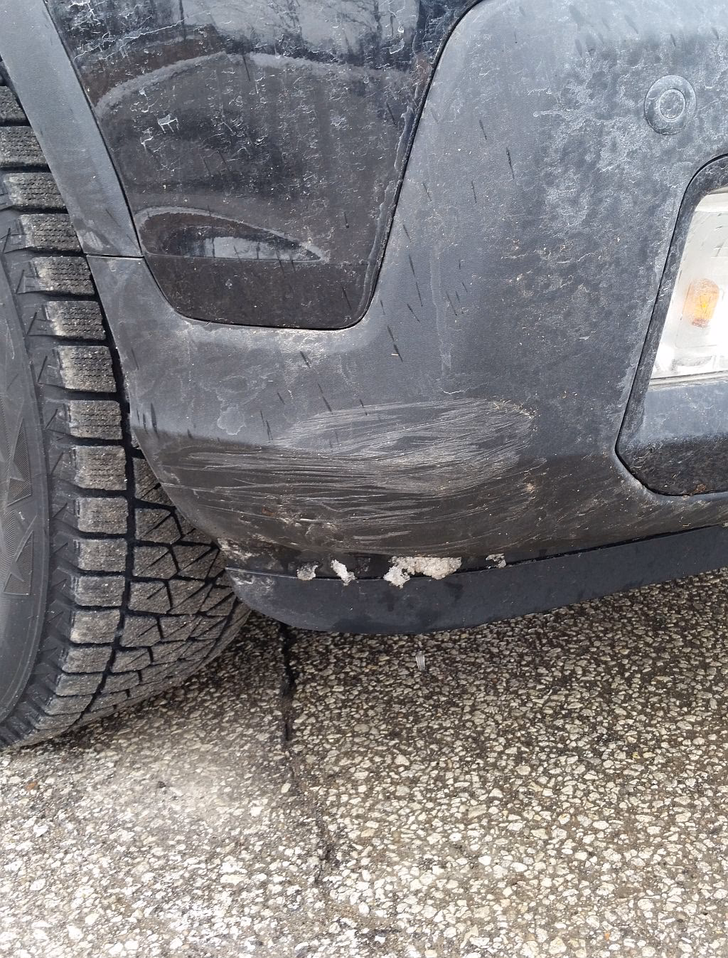How do I fix a damaged plastic bumper?