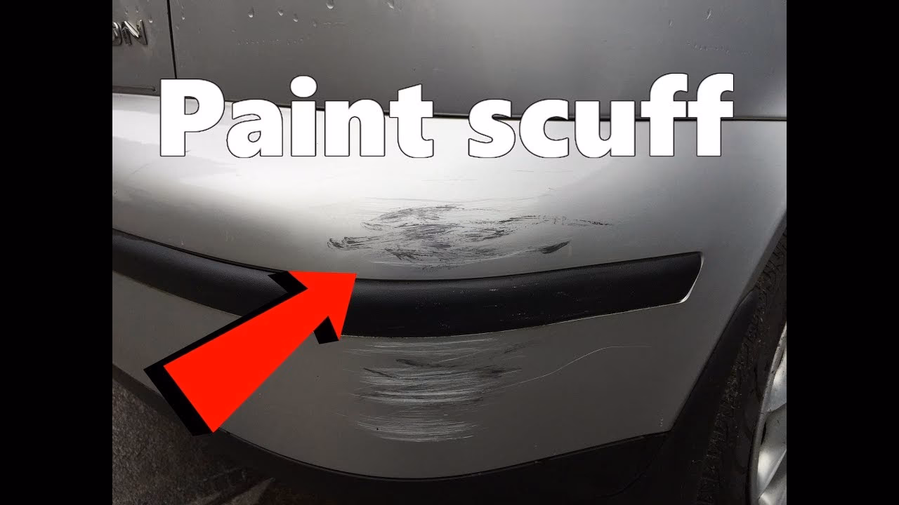 How do you remove paint scuffs from a car?