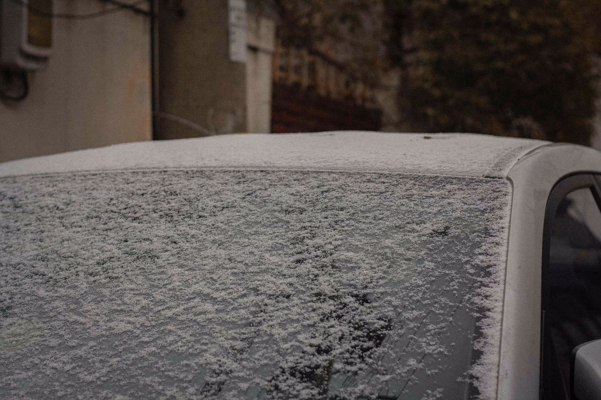 Can a hailstorm damage a car's roof?
