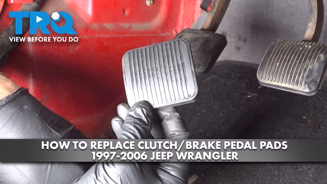 How do you install a brake pedal pad?