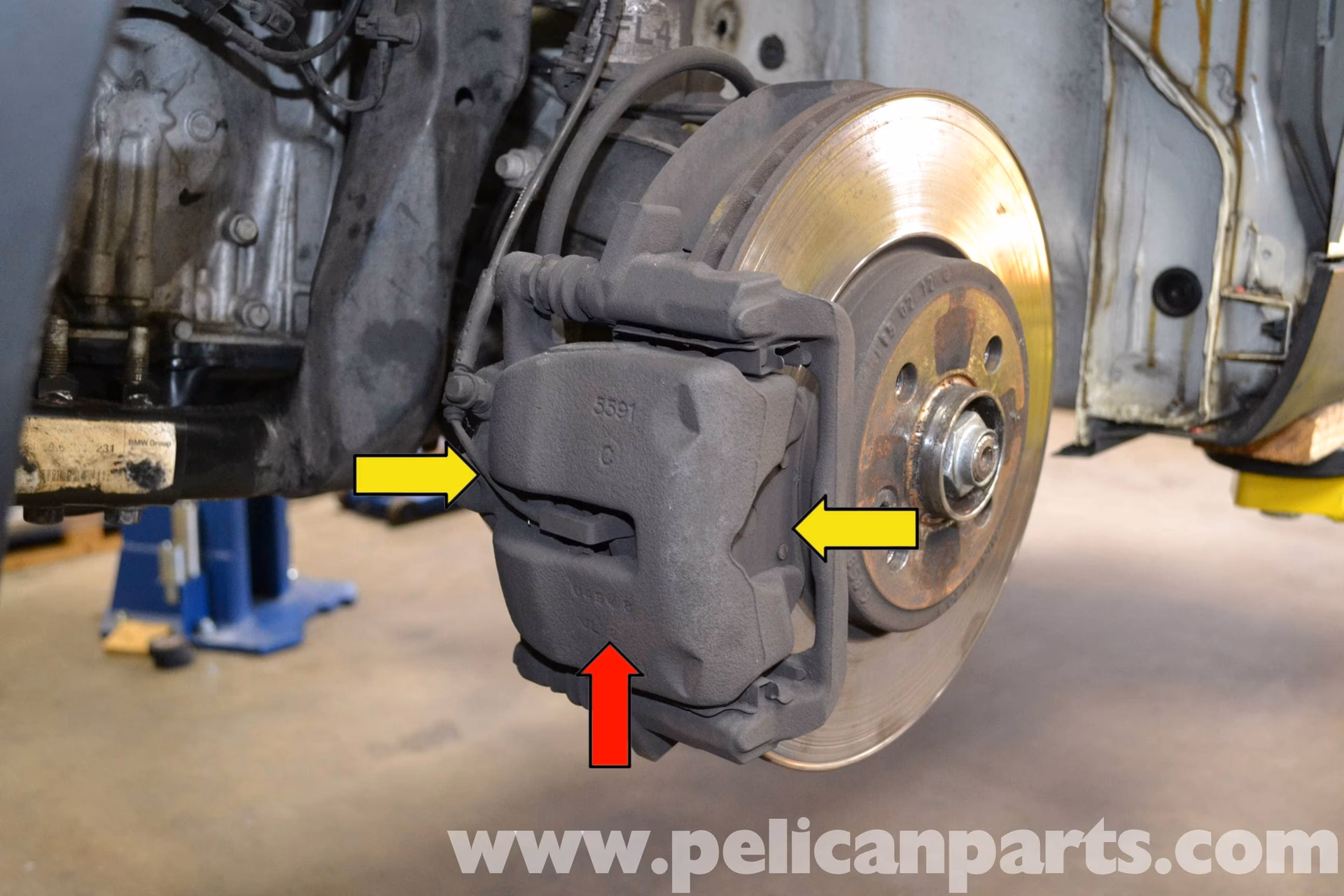 How to put the brake pads back on a 2007-2013 Mini Cooper?