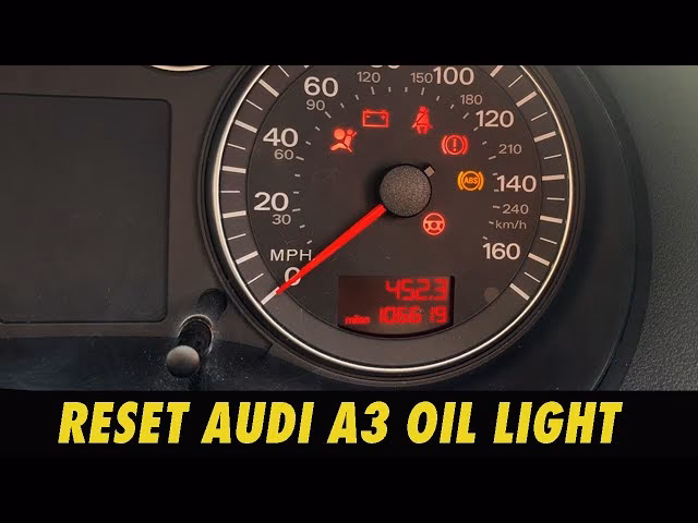 How to reset engine oil light on Audi A6?