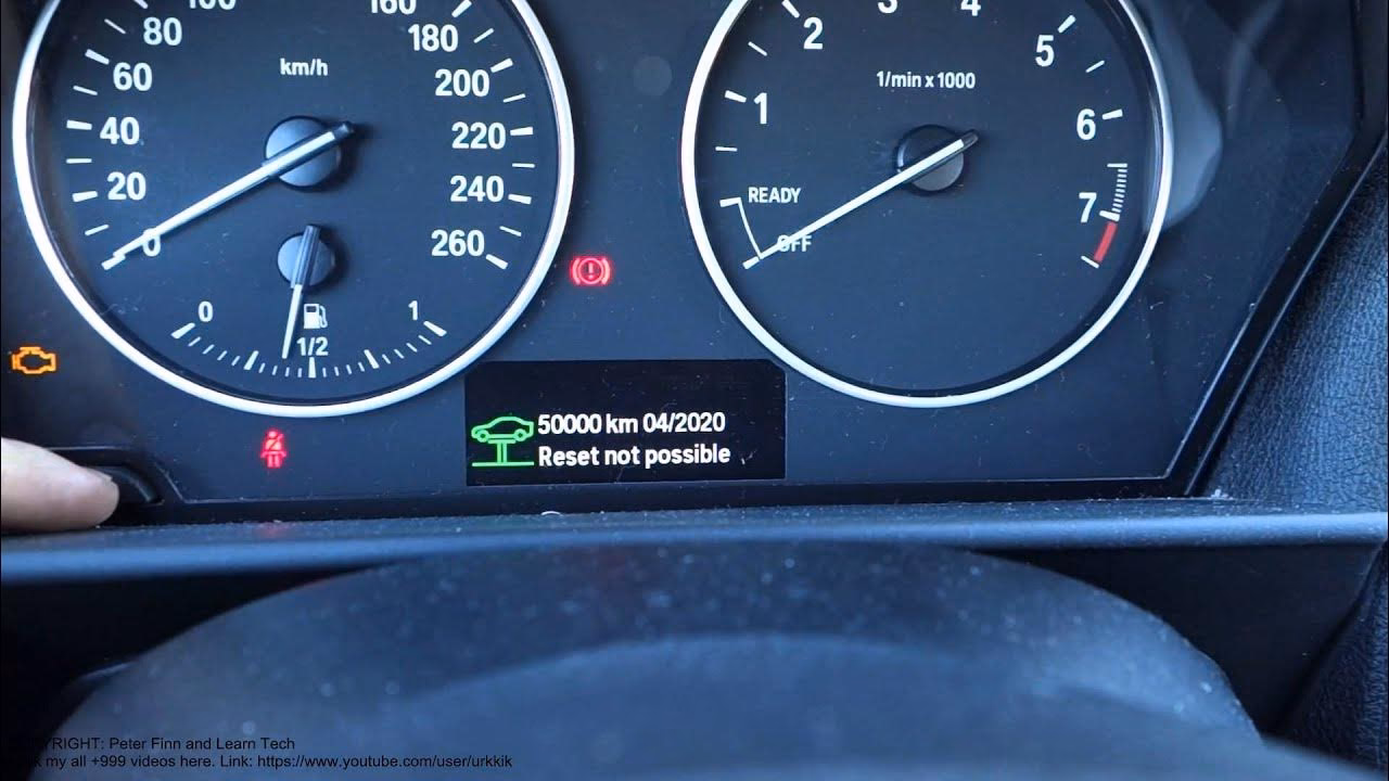 How to reset service light on BMW 1 series E87?