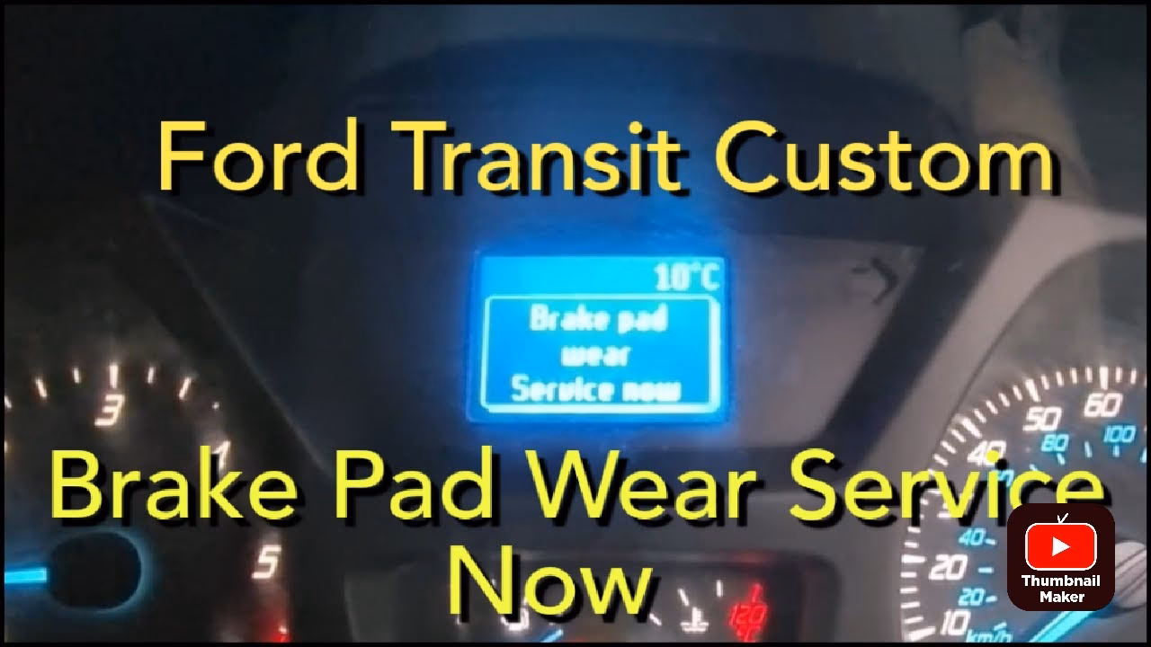 How does a Ford Transit brake pad wear indicator work?