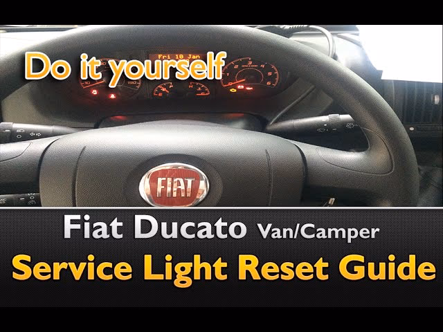 How to reset service wrench light on Fiat Ducato?