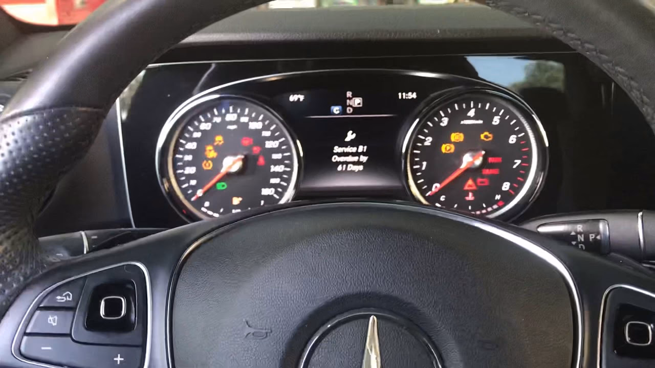 How to reset oil service due maintenance light on Mercedes-Benz C-Class W205?