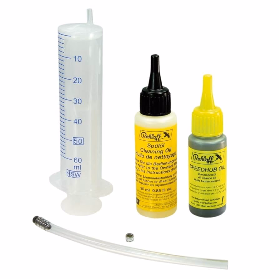 How to change the oil in a Rohloff syringe?