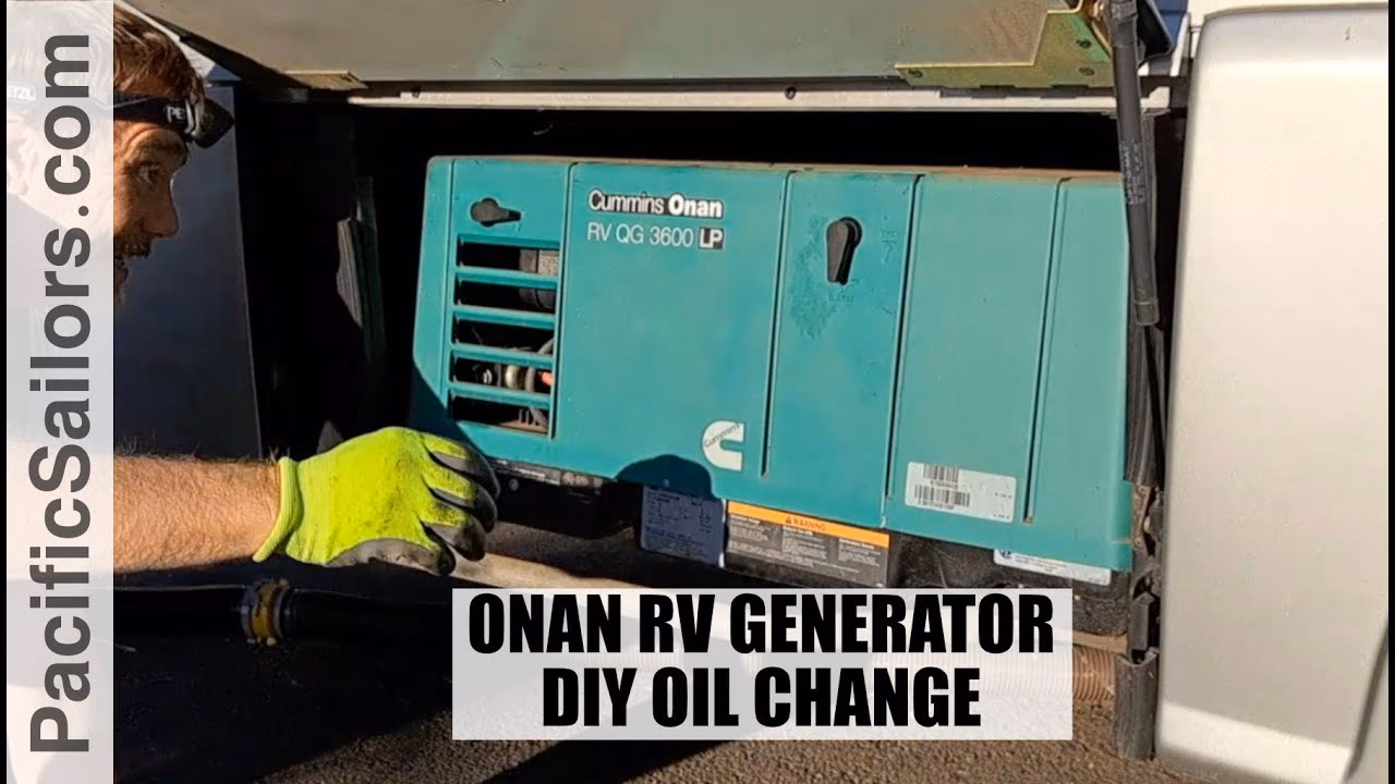 How often should you change the oil on an RV generator?