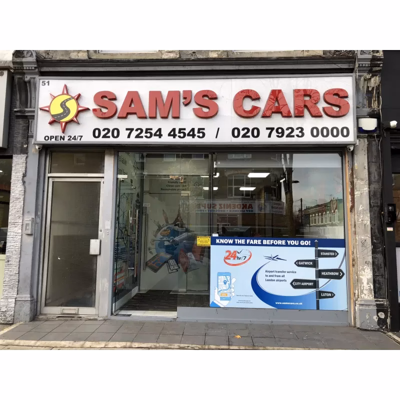 Where can I book A Sams car minicab?