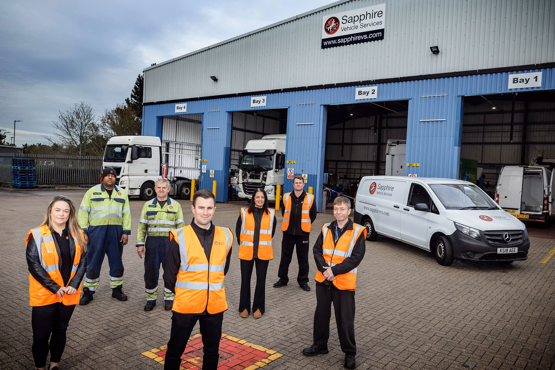 Where are sapphire service depots in the UK?