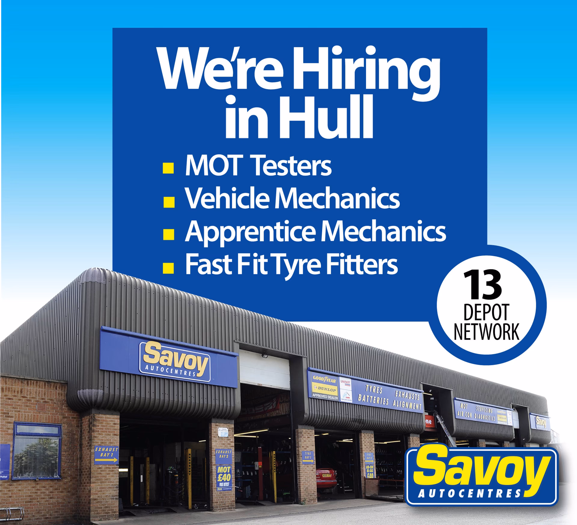 What Tyres does Savoy Autocentres fit?