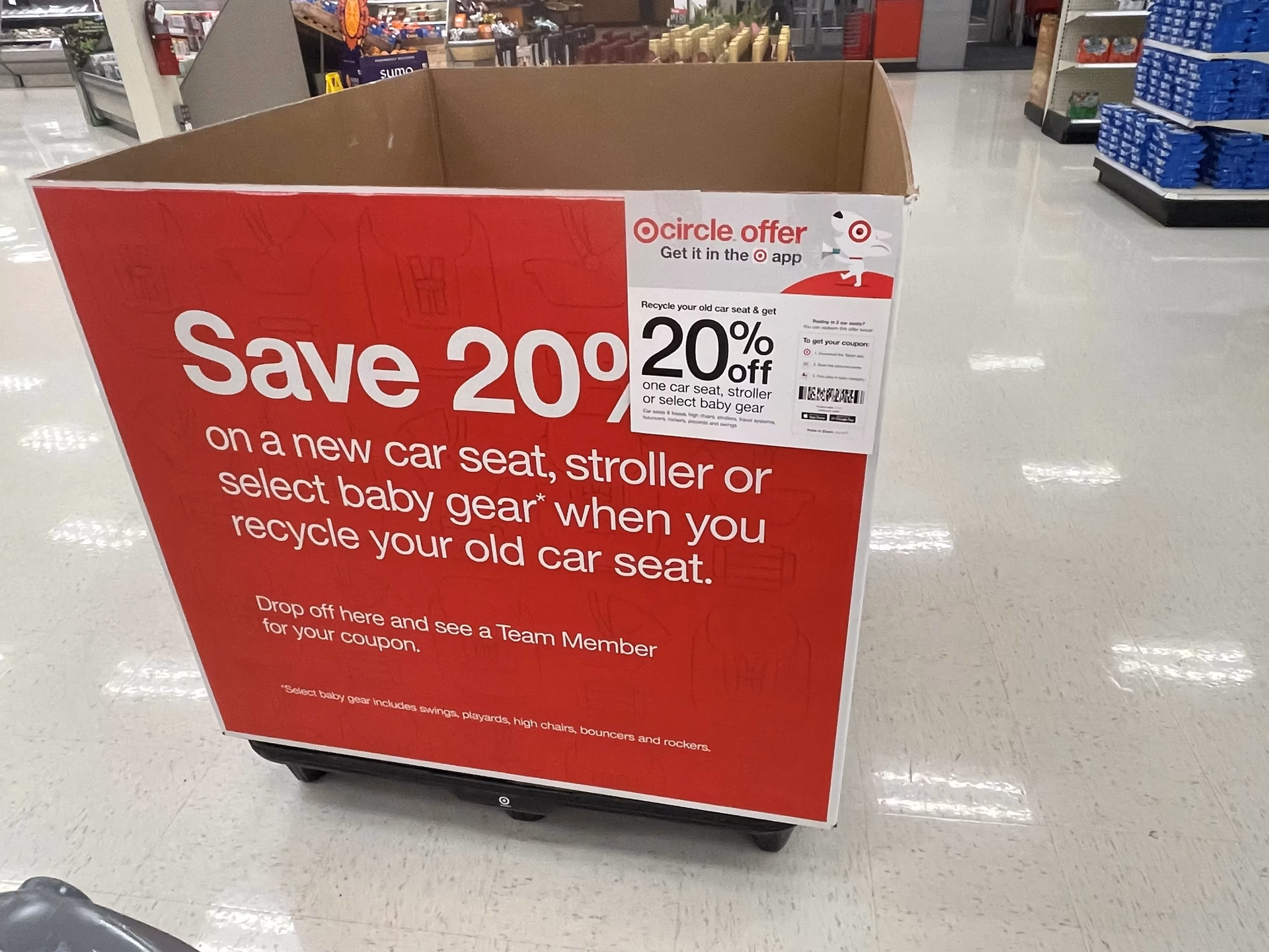 What is the 20% off car seat coupon?