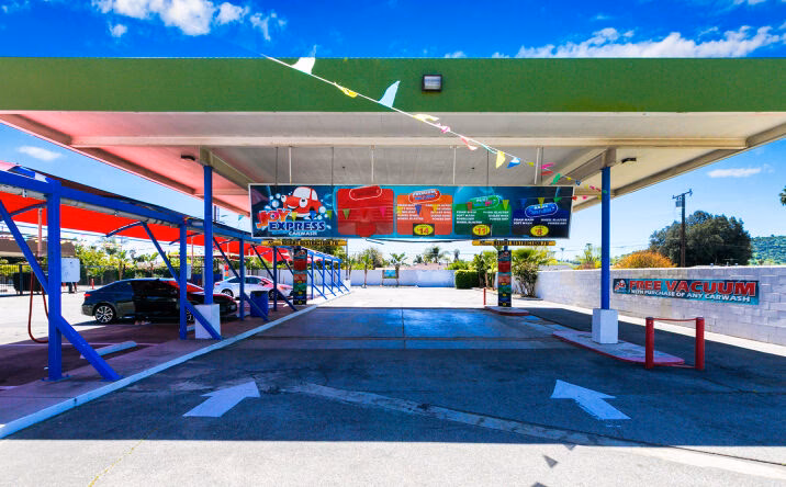 Can a car wash be converted into an express car wash?