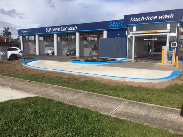 Can a self-service car wash fit a truck?