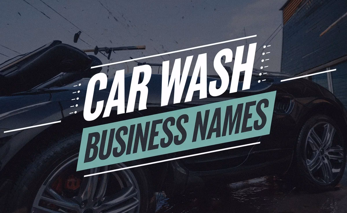 What are some creative car wash names?