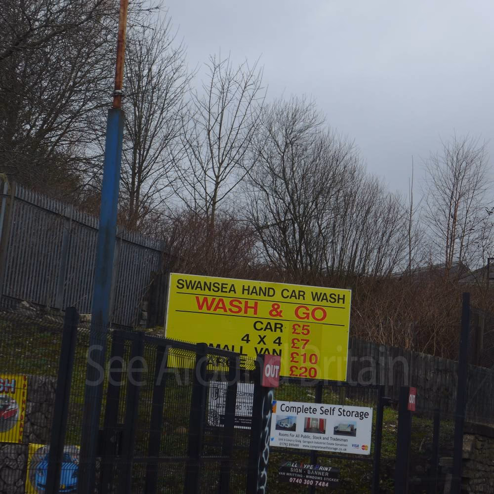 What services does a hand car wash offer in Swansea?