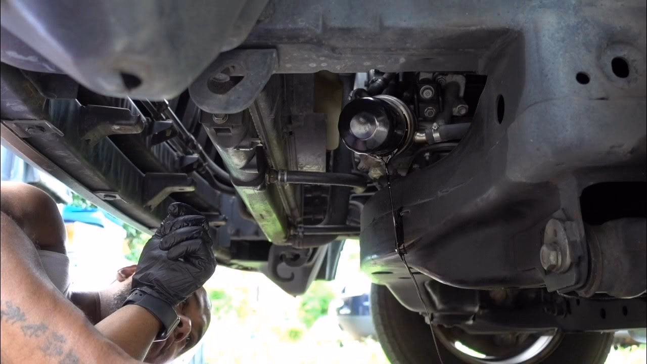 How do you change engine oil on a Toyota Sequoia?
