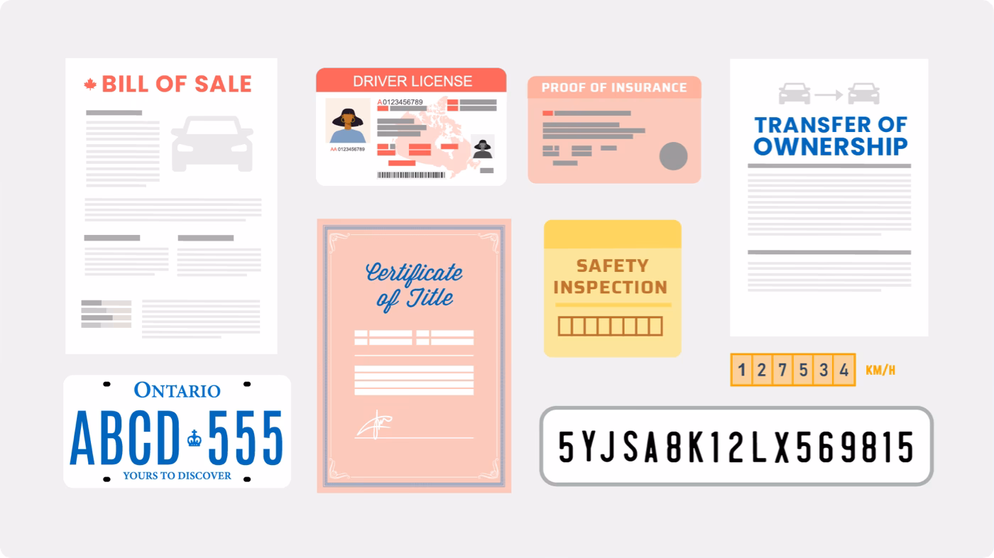 How do I register a new car in Ontario?