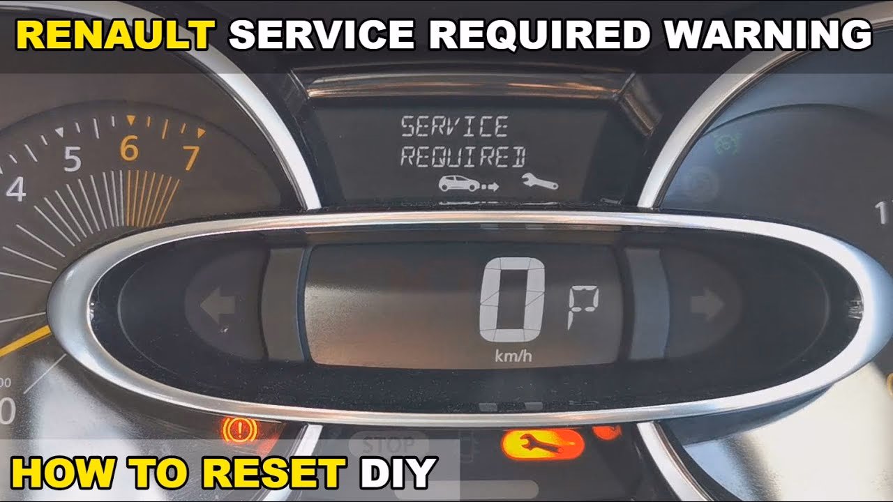 What does the service light on my Renault Clio mean?