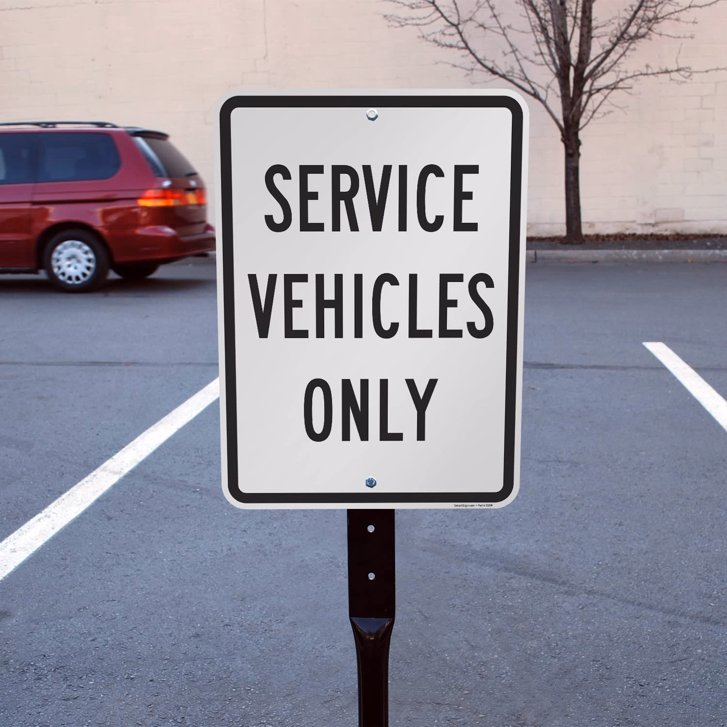 What does a service sign look like?