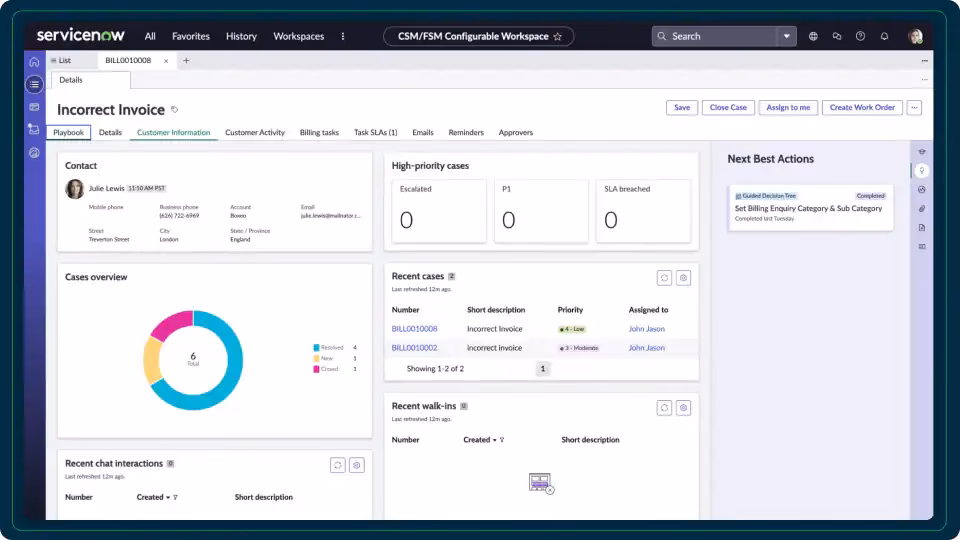How does ServiceNow work in the healthcare industry?