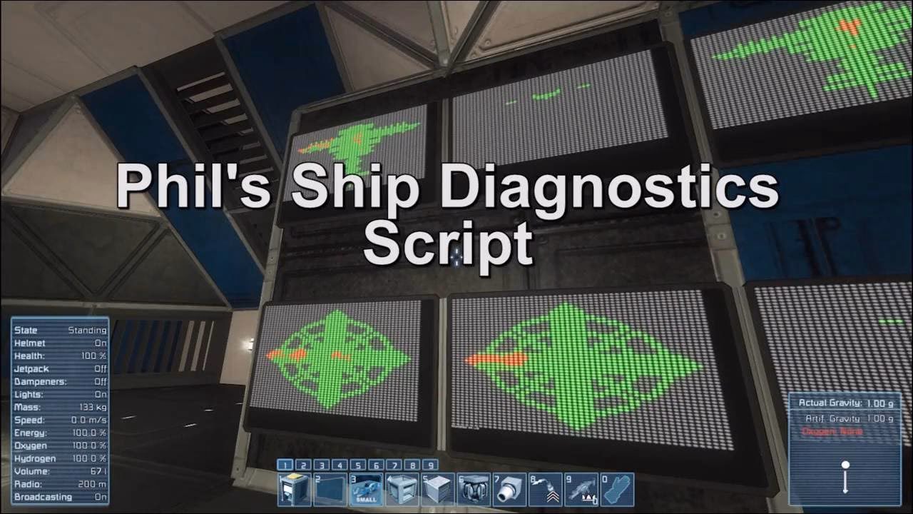How do I use a script to scan a large ship?