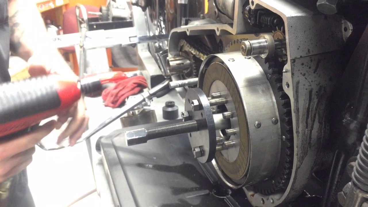 How do I change the clutch cable on my Harley Shovelhead?
