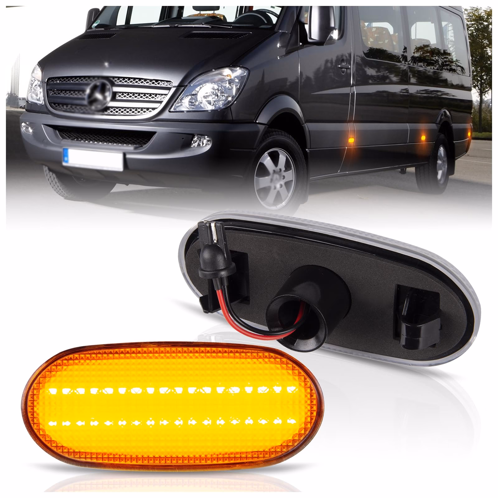 What is the maximum discount on Mercedes-Benz Sprinter side marker lights?