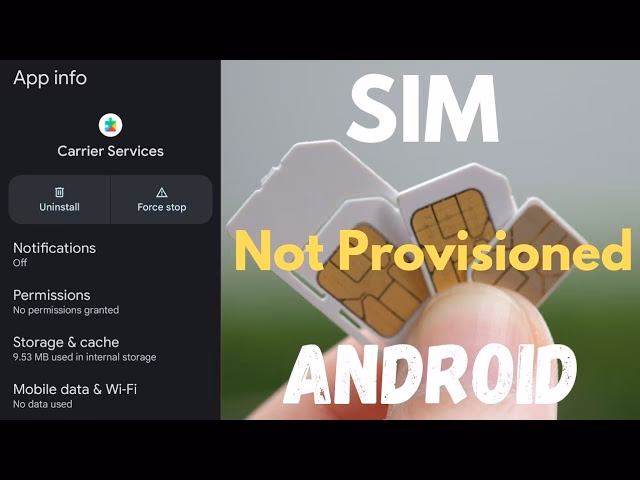 What causes SIM not provisioned error on Android?