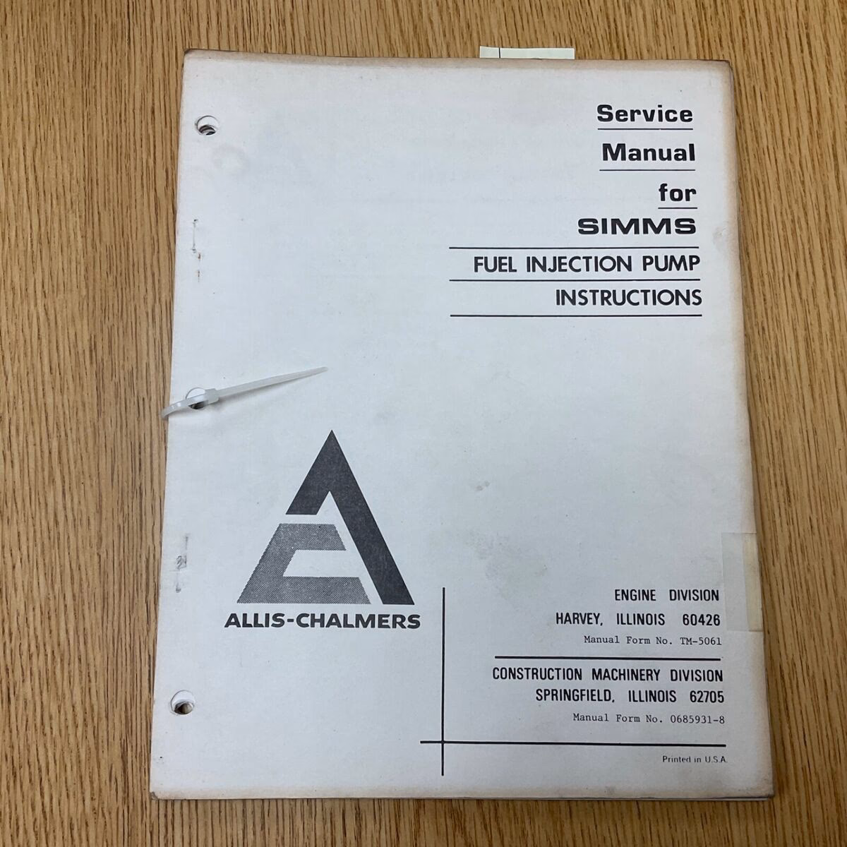 What is a workshop manual for CAV / Simms minimec 8 cylinder injection pumps?