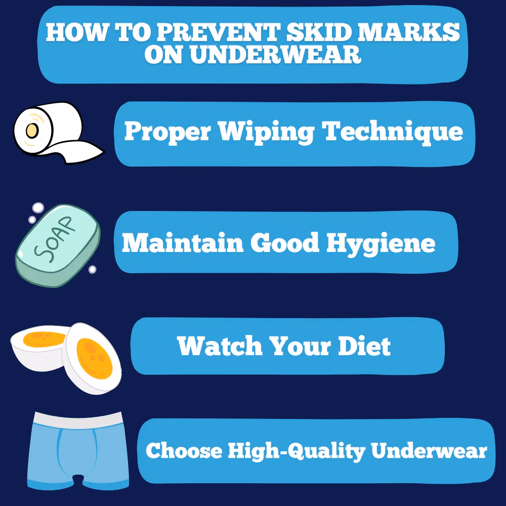What causes skid marks in pants?