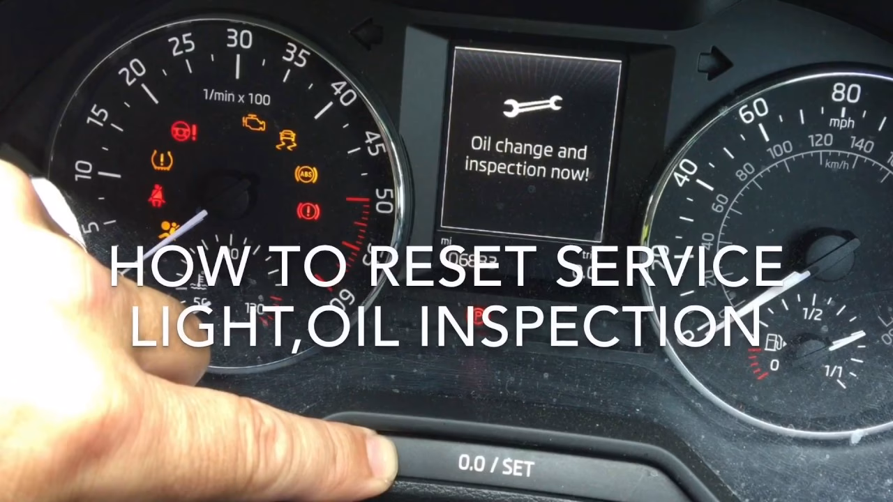 How do I Reset my Oil Change Service warning?
