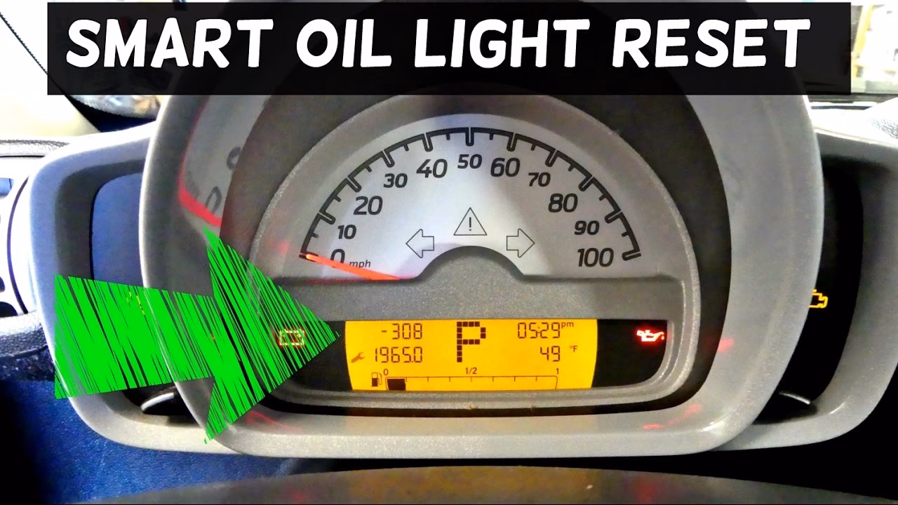 How do I reset the oil service light on my car?