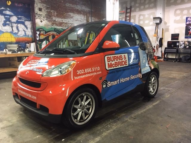 Who is smart car vehicle wrapping?