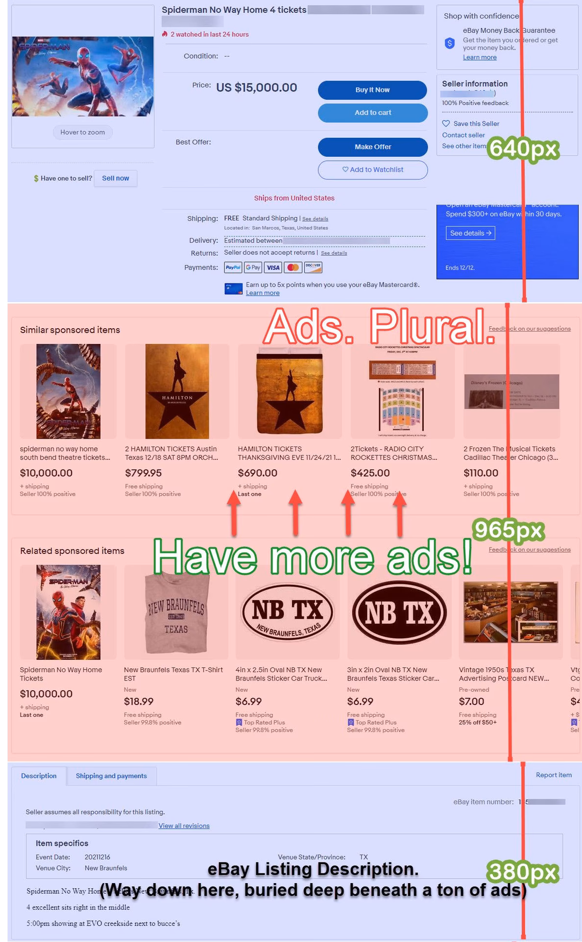 What happens if I Use my eBay promoted listings credit?
