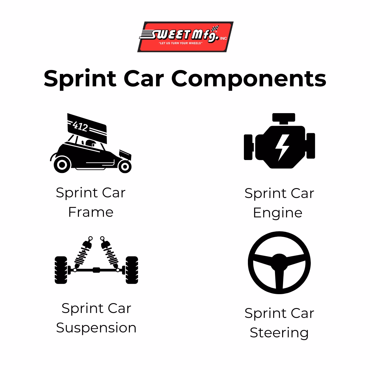 What are high end sprint car parts?