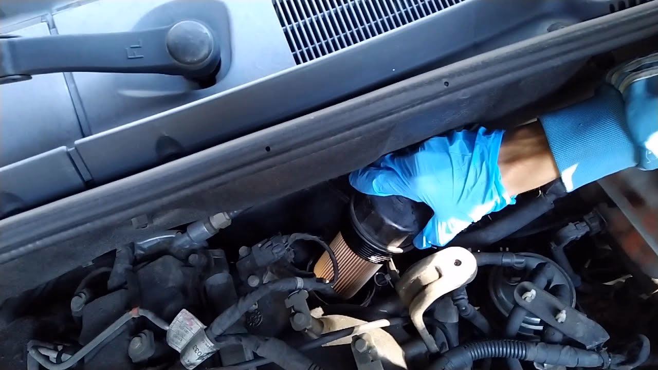How do I change the oil filter on my SsangYong?